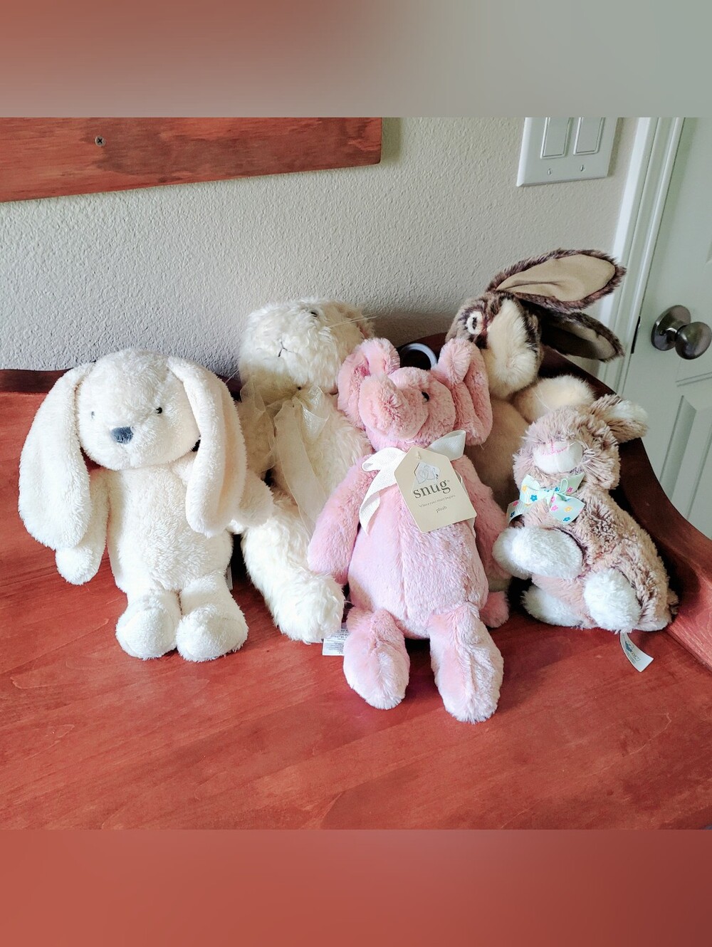 🐰 Bundle of 5 Plush Stuffed Animals 🐇🐘